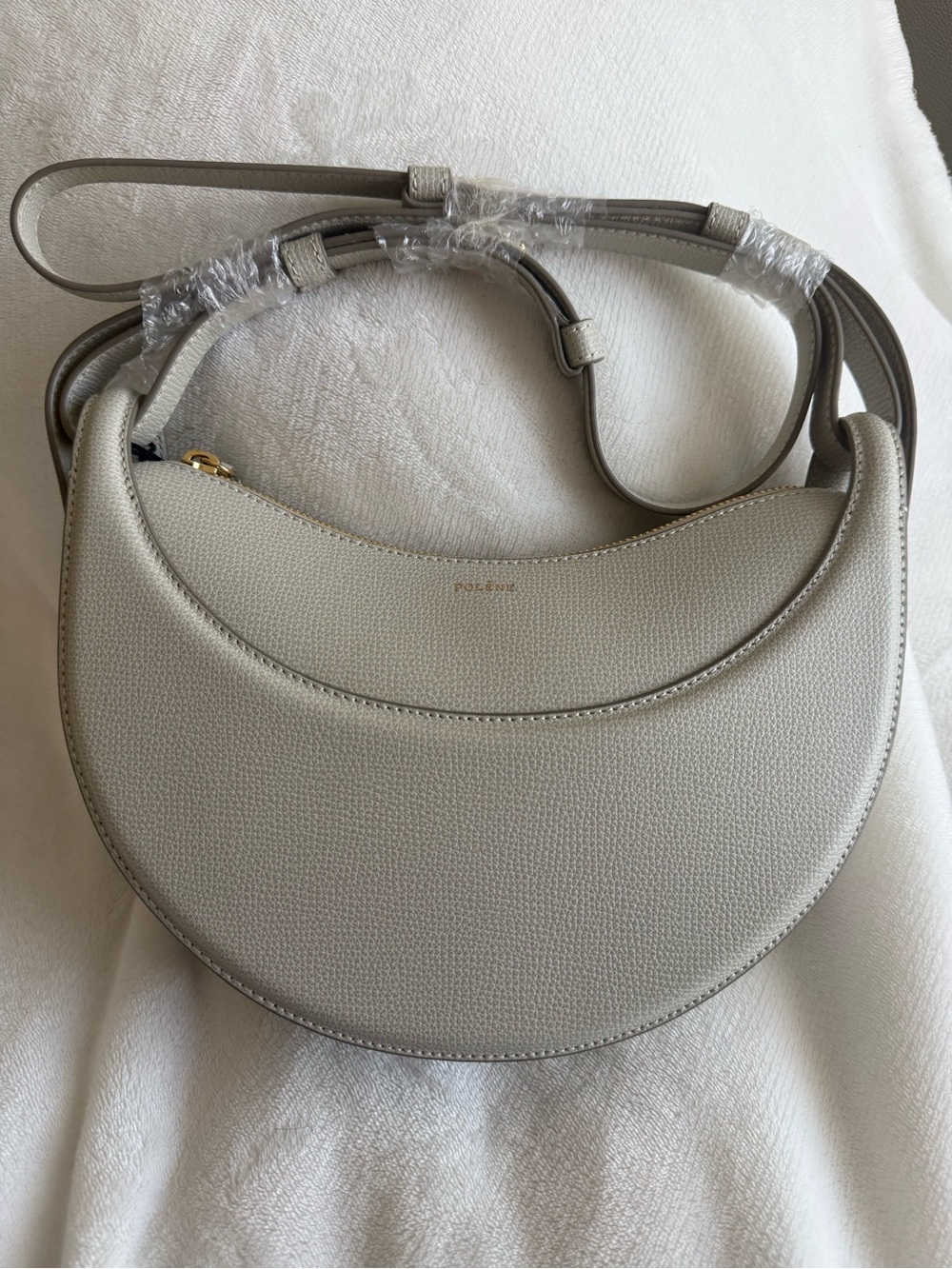 NEW Polene Numero Dix Shoulder Bag in Chalk